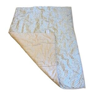 Restoration Hardware Toddler Quilt Ikat Print Lilac 48" x 38"